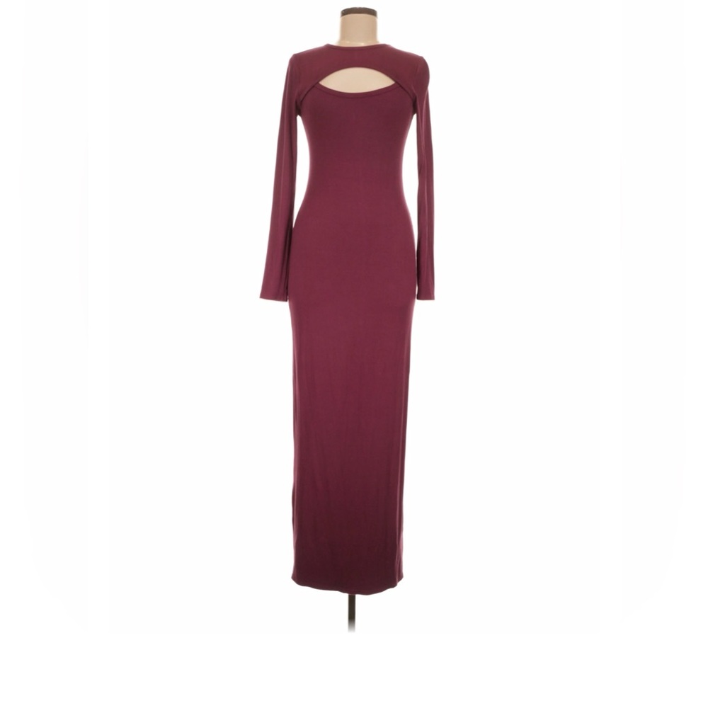 Bundle * 2 - Edikted Wine Long Sleeve Dress